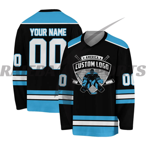 2025 Factory Wholesale Custom Printed Breathable Ice Hockey Uniform Set Premium Quality Customized Design Team <b>Name</b> Included - Product Image 6