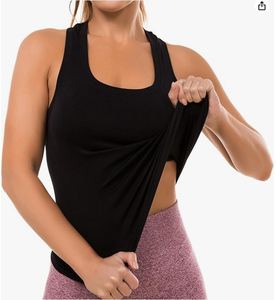 Débardeurs sans manches sans couture pour femmes respirant athlétique Yoga course chemises quotidiennes décontracté Racerback Design - Product Image 6