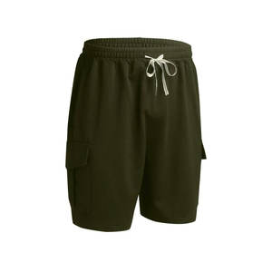 Pantalones cortos deportivos informales de verano para hombre, algodón suave y lona de poliéster, respetuosos con el medio ambiente, patrón sólido de secado rápido - Product Image 3