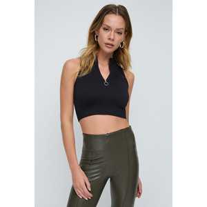 Blusa Corta con Detalle de Cremallera - Product Image 3