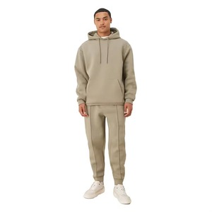 Requisitos personalizados Traje de sudor Hombres Sudaderas con capucha de peso pesado con pantalones 2025 Logotipo personalizado chándal para hombres Conjuntos de sudaderas con capucha Unisex - Product Image 1