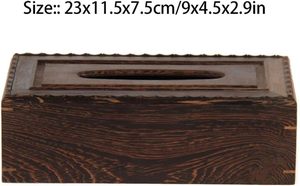 <b>Tissue</b> <b>Box</b> Holder Napkin Organizer Wooden <b>Tissue</b> <b>Box</b> Cover Rectangular Holder Wood Facial <b>Tissue</b> <b>Box</b> - Product Image 2