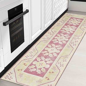 Alfombra Estampada de Diseño Marroquí, Decoración Interior de Lujo, Alfombra Grande Rosa, Alfombra Suave No Tejida - Product Image 3