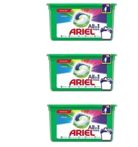Ariel deterjan + toz deterjan + çamaşır suyu temiz ve temizlik ürünleri