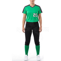 Seragam Softball Poliester Terlaris Bahan Bernapas Nyaman Dipakai Set Pakaian Olahraga untuk Wanita Penjualan Online