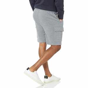Short d'été basique en coton solide pour hommes Short d'été en polyester délavé-Petit short pour hommes - Product Image 2