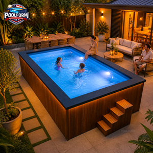 Container Swimming <b>Pool</b> Children Family Backyard Ground Fiberglass Full Set above ground swimming <b>pool</b> swim spa <b>pool</b> outdoor - Product Image 4