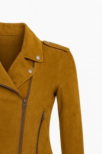 เสื้อแจ็คเก็ตหนังสไตล์วินเทจสำหรับผู้ชาย แบบมีซิป คอตั้ง เหมาะสำหรับฤดูหนาว สีสันปรับแต่งได้ สวมใส่สบายๆ - Product Image 2