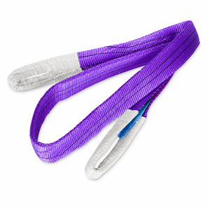 Provina Sangles plates en sangle plate en polyester violet personnalisées, 1 tonne, haute résistance, 2 plis, 38 mm, œillets sur chaque extrémité, facteur de sécurité 8:1, usage intensif - Product Image 5