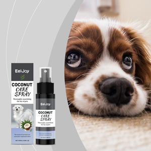 USMILE <span class=keywords><strong>Spray</strong></span> para el cuidado del cabello de mascotas con etiqueta privada, aceite esencial, aroma de coco, <span class=keywords><strong>Spray</strong></span> sin enjuague, eliminación de olores y suavidad para perros - Product Image 3