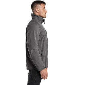 Nouvelle veste souple pour hommes Logo personnalisé Softshell imperméable coupe-vent coupe-vent polaire doublé polyester Softshell vestes pour hommes - Product Image 6