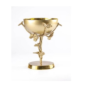 Quemador Makhbara de 2k25, quemador de incienso de Metal hecho a mano árabe, quemador Bakhoor de Ramadán hecho en La India - Product Image 1