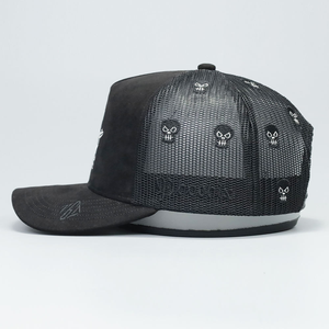 Vente en gros de conception personnalisée de haute qualité votre propre logo de broderie 3D 5 panneaux maille respirant imperméable couleurs personnalisées camionneur unisexe - Product Image 4