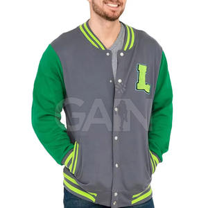Estilo de chaqueta de invierno para hombre combinado con chaqueta de Letterman de moda para todas las estaciones moda de calle - Product Image 3
