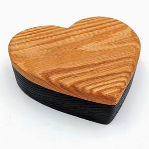 Caja en forma de corazón Venta caliente Regalos y artesanías Cajas de madera Letreros de pared Hecho EN LA India - Product Image 3