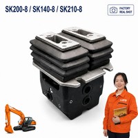 Vanne à pédale d'excavatrice YN30V00105F2 R908352523 Kobelco SK200-8 SK140-8 SK210-8 Vanne de commande de translation Pièces de machines lourdes