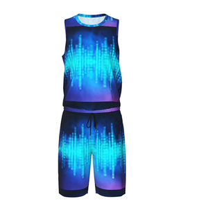 Conjunto deportivo Unisex de poliéster BSCI, uniforme de baloncesto con estampado elegante, nuevo modelo de entrenamiento, talla XS, ropa deportiva transpirable para exteriores - Product Image 3