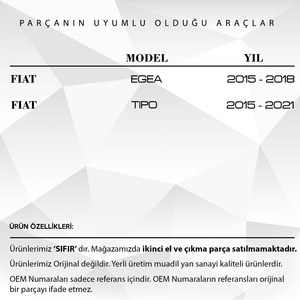 Ensemble de buses de pulvérisation d'eau pour pare-brise droit-gauche pour Fiat Egea, Tipo - Product Image 2
