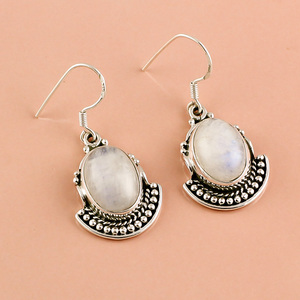 Pendientes colgantes de plata de ley 925, piedras preciosas de amatista verde facetadas naturales, acabado pulido alto, joyería de boda, proveedor de confianza - Product Image 4