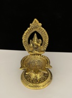 Nouveauté : Idole de Ganesh en aluminium plaqué or, Deepak fait main, durable, pour la décoration de la maison, décoration Diwali, porte-bougie, article cadeau