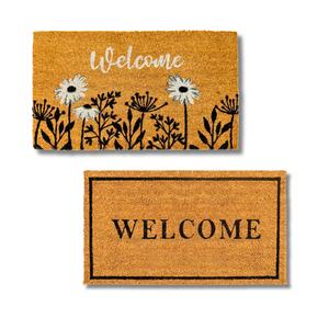 Alfombrillas de bienvenida hechas a mano de coco con PVC, directo de fábrica de Vietnam, tamaños y formas personalizados - Product Image 1