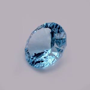 บุษราคัมสีฟ้าตามธรรมชาติทรงกลม3, 4, 5, 6, 7, 8, 9, 10มม. พลอยสีฟ้าตัดเหลี่ยมเพชรพลอยสำหรับทำเครื่องประดับ - Product Image 1