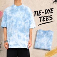 T-shirt en coton pur 240g, coupe ample, style Instagram, tie-dye, manches courtes, respirant et anti-transpiration, de la marque ETAI Streetwear