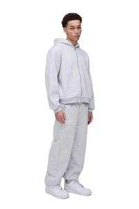 Chándal grueso de dos piezas de lana merino 100% para hombre, suéter de manga larga, Sudadera con capucha de punto para Otoño/Invierno para hombre - Product Image 5