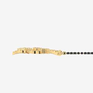 Women's 14K Gold Mangalsutra <b>Necklace</b> with Moissanite Diamond Elegant 14K Gold Women's <b>Necklace</b> Featuring Moissanite Diamond - Product Image 3