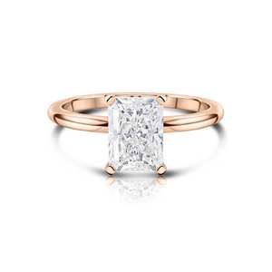 Unique Design 18k Solid Gold Radiant Cut Lab Diamond Studded Luxurious Engagement <b>Rings</b> Fine Fashionable <b>Statement</b> <b>Rings</b> Bulk - Product Image 1
