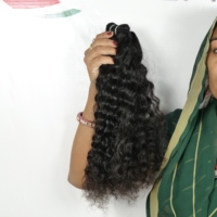 Extensions de cheveux humains vierges non traités vietnamiens Remy 100% naturels bouclés 10"-32" à double trame tissée/à clipser en gros