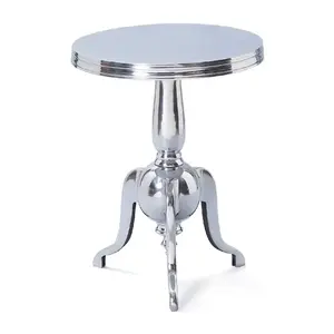 Juego de 2 mesas de metal de lujo hechas a mano de aluminio, calidad superior, venta al por mayor, mesa de centro de lujo, mesa de consola más vendida - Product Image 3