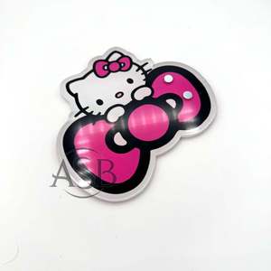 Kitty Bow Acrylic Lash Tile Sostenible Custom Kitty Bow Design Extensión de azulejo de pestañas Venta al por mayor Herramienta de belleza - Product Image 3