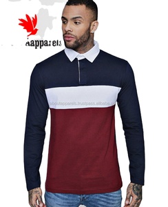 POLOS DE MANGA CORTA PARA HOMBRE CON LOGOTIPO PERSONALIZADO/CAMISETAS/CAMISETA POLO/Camiseta de bloque de color Camisetas de rugby transpirables - Product Image 1