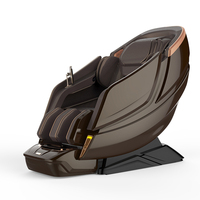 Fauteuil de massage électrique en cuir de luxe VD, haute qualité, nouvelle génération, certification CE, commande vocale intelligente, mouvement robotisé double 4D