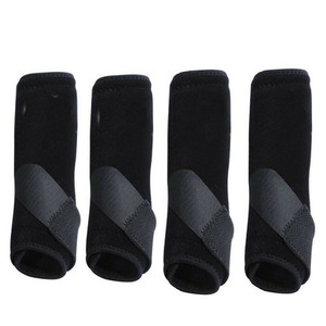 Botas de Equitación Ajustables y Ligeras de Poliéster con Correa Cruzada, Protección de Tendones Delanteros y Traseros, Personalizables para el Cuidado del Caballo - Product Image 5