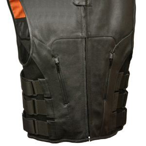 Chaleco de cuero transpirable de calidad superior con logotipo personalizado hecho en fábrica crea tu propio logotipo para la venta en línea - Product Image 5