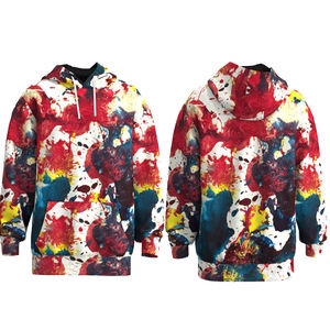 À la mode personnalisé imprimé brodé automne sweat à capuche surdimensionné décontracté coupe ample polaire coton sweat élégant Streetwear pour les jeunes - Product Image 2