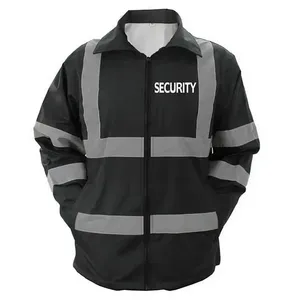 Veste de sécurité routière hivernale haute visibilité Softshell réfléchissant avec col à capuche Veste de travail rembourrée Hivi - Product Image 1