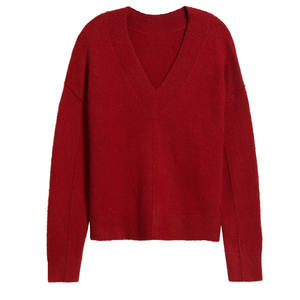 Meilleures ventes en ligne Pulls à col en V pour femmes Teints unis et séchage rapide Pulls à col en V pour femmes - Product Image 6