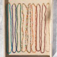 Collier de perles en tourmaline colorée en pierre naturelle de qualité supérieure, pendentif en cristal, bijou délicat en pierres précieuses pour femme