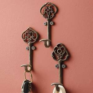 Multi <b>Hook</b> Iron Wall Racks with a Rustic Finished Ideal for Homes Offices or Retail Spaces Needing extra Organization - Product Image 2