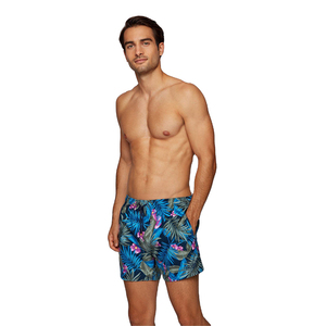 Pantalones cortos de playa de verano de estilo callejero para hombre, transpirables, ligeros, de poliéster/algodón, cintura elástica, Color sólido, ecológicos - Product Image 5