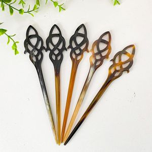 คำสำคัญแฮนด์เมดขัดควายฮอร์นอุปกรณ์เสริมผมส้อมแท่งปิ่นปักผมคลิปสำหรับเครื่องประดับผม Matiss จัดแต่งทรงผม - Product Image 2