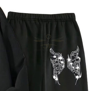 Cómodo ajuste Rhinestone chándal estilo callejero cómodo ajuste Rhinestone chándal OEM disponible - Product Image 6