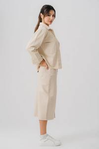 Chaqueta vaquera de invierno para mujer, ropa de calle informal con cierre de un solo botón de Color sólido lavado con detalles de botones - Product Image 3