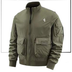 2024 nouveau Design hommes haute qualité Bomber veste marque privée vêtements d'hiver avec fermeture à glissière toile tissu haut vol Nylon - Product Image 1