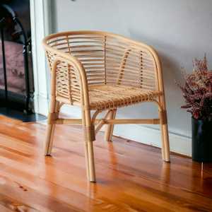 Chaise simple moderne en bambou Meubles de jardin en osier relaxants en rotin pour patio extérieur Salon Villa pour parc - Product Image 4