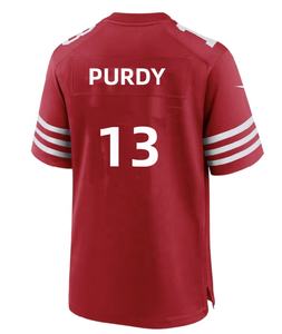 Camisetas de fútbol americano para hombre al por mayor de fábrica, camisetas de manga corta bordadas con parche cosido personalizado, todos los equipos, proveedores OEM ODM - Product Image 3