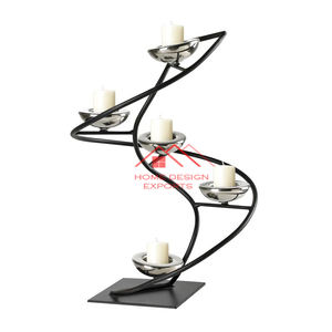 Bougeoir de taille et de forme personnalisées pour la décoration de la maison Bougeoir en métal au design de luxe - Product Image 5